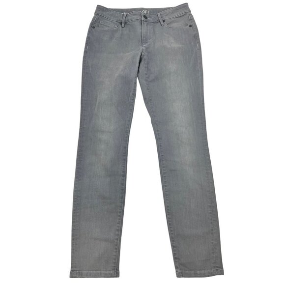 Loft Curvy Skinny Low Rise Women’s Stretch Jeans Gray Size 6 - Picture 1 of 9